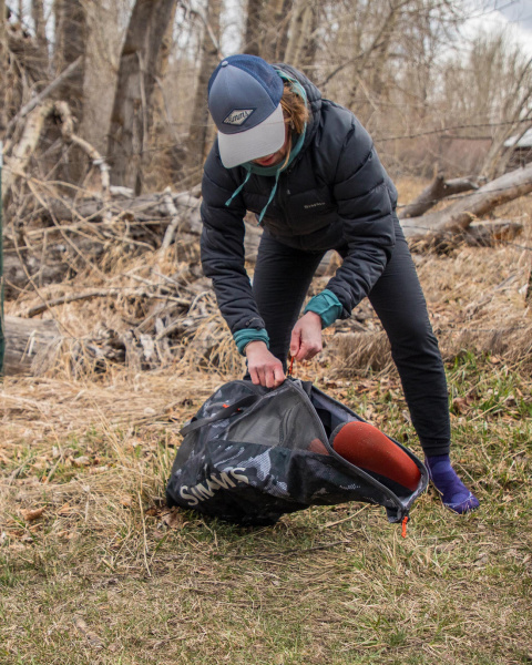Сумка Simms Taco Bag 17L (hex flo camo carbon;)